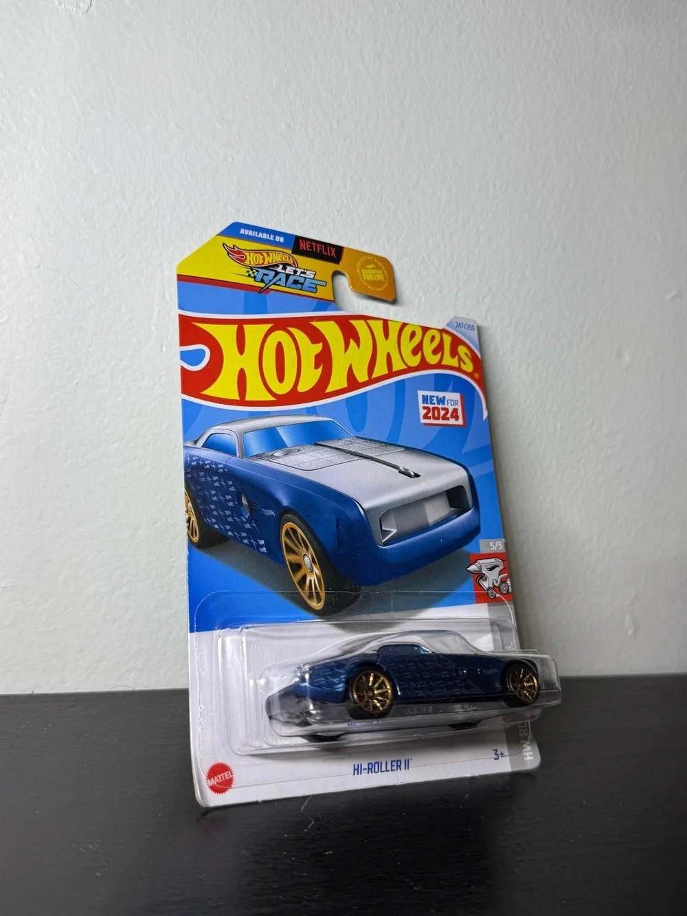 2021 Hot Wheels Hi - Roller 2 Blue 247 / 250 Netflix Lets Race Car